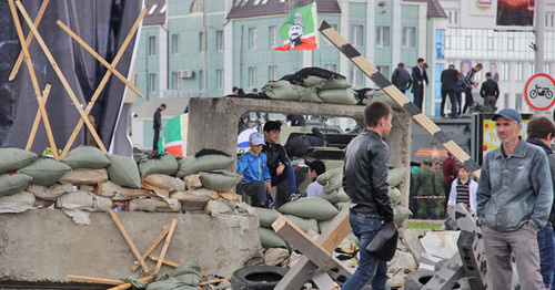 The centre of Grozny. May 9, 2015. Photo by Akhmed Aldebirov for the  "Caucasian Knot"