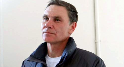Vitishko in the Kirsanov District Court, on the ninth day of hunger strike. Photo: Alexander Saveliev, http://ewnc.org/node/17814