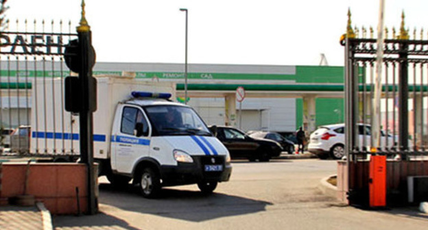 Police car. Photo by Magomed Tuaev for the "Caucasian Knot"
