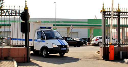 Police car. Photo by Magomed Tuaev for the "Caucasian Knot"