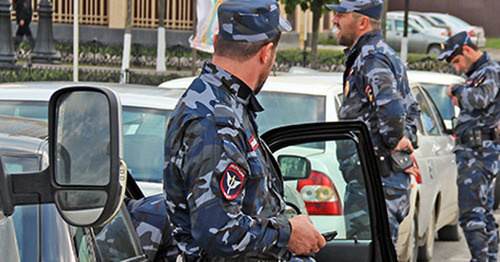 Chechen policemen. Photo by Magomed Magomedov for the ‘Caucasian Knot’. 