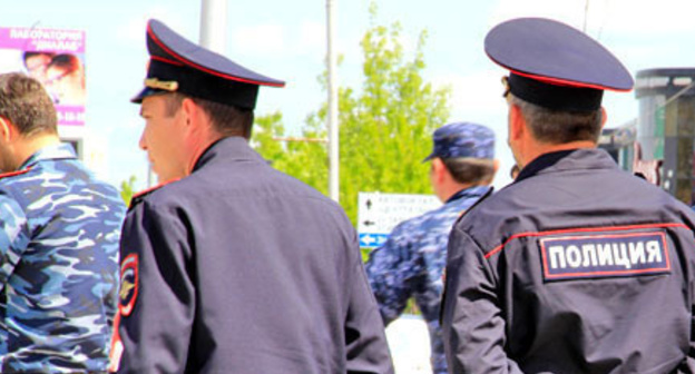 Law enforcement officers, Chechnya. Photo by Magomed Magomedov for the ‘Caucasian Knot’. 