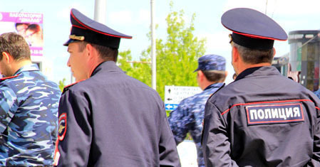 Law enforcement officers, Chechnya. Photo by Magomed Magomedov for the ‘Caucasian Knot’. 