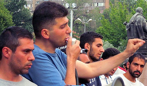 David Sanasaryan, member of Coordination Group, July 7, 2015. Photo by Armine Martirosyan for the ‘Caucasian Knot’. 