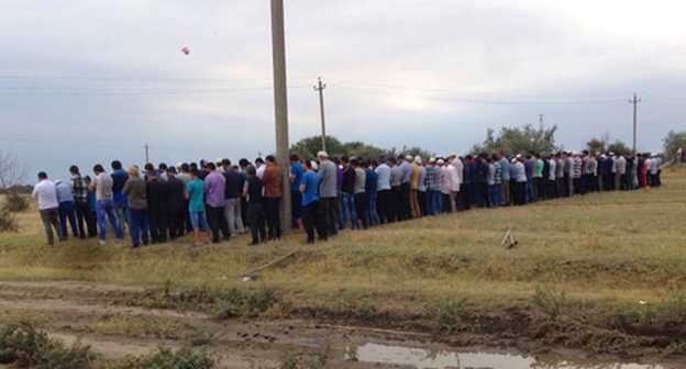 Zamirbek Makhmutov's funeral. Photo courtesy of his relatives