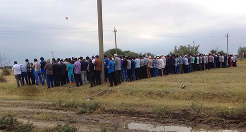 Zamirbek Makhmutov's funeral. Photo courtesy of his relatives