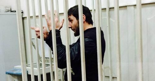 Zaur Dadaev in the Basmanny Court of Moscow where the case in murder of Boris Nemtsov is heard. March 8, 2015. Photo by Yuliya Buslavskaya for the "Caucasian Knot"