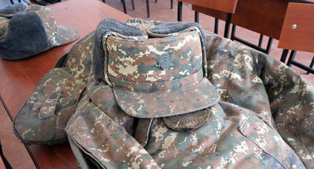 Uniform of the Nagorno-Karabakh Defence Army. Photo by Alvard Grigoryan for the "Caucasian Knot"