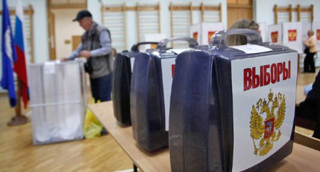At the polling station. Photo by Vladimir Anosov, YUGA.ru