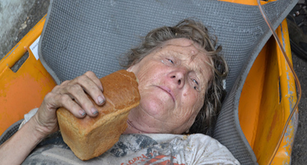 Saved woman. Photo by Svetlana Kravchenko for the "Caucasian Knot"