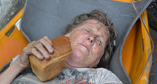Saved woman. Photo by Svetlana Kravchenko for the "Caucasian Knot"