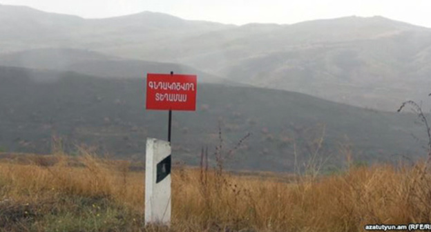 The territory of the Tavush Region regularly shelled by the Azerbaijani armed forces. Photo: RFE/RL,  http://rus.azatutyun.am/content/article/27269241.html
