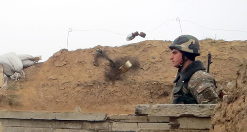 Army of Nagorno-Karabakh, at contact line. Photo by Alvard Grigoryan for the ‘Caucasian Knot’. 
