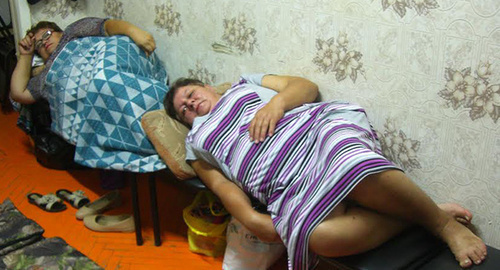 Hunger strikers, Akhtubinsk,. September 27, 2015. Photo by Elena Grebenyuk for the ‘Caucasian Knot’. 