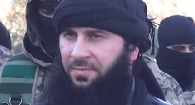 Shishani Salakhuddin (Fejzulla Margoshvili), December 2014. Photo: ShamInfo TV, Youtube.com 