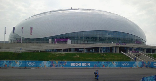 The Bolshoy Ice Dome in Sochi, February 17, 2014. Photo by Grigory Shvedov for the ‘Caucasian Knot’. The Bolshoy Ice Dome in Sochi, February 17, 2014. Photo by Grigory Shvedov for the ‘Caucasian Knot’.