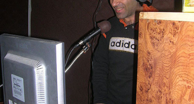 Nagorno-Karabakh, Stepanakert. DJ of PACE Radio Station. March 18, 2010. Photo by the "Caucasian Knot"