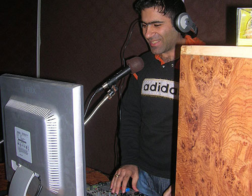 Nagorno-Karabakh, Stepanakert. DJ of PACE Radio Station. March 18, 2010. Photo by the "Caucasian Knot"