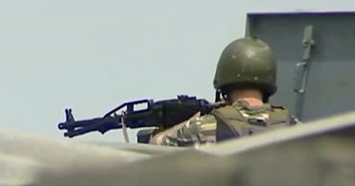 Counterterrorist operation in the village of Gimry, Untsukul District of Dagestan, October 24, 2015. Photo: nac.gov.ru