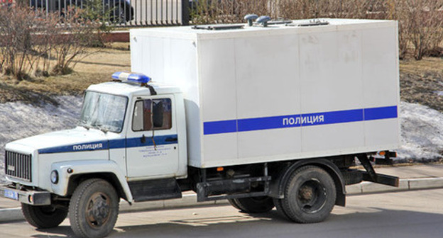 Police car. Photo by Magomed Tuayev for the ‘Caucasian Knot’. 