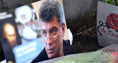Boris Nemtsov’s photo at the Memorial to victims of political repressions in Sochi. Photo by Svetlana Kravchenko for the ‘Caucasian Knot’