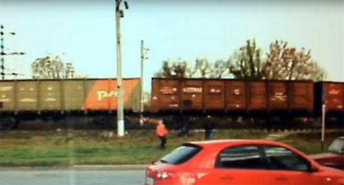 Crime spot. Photo: screenshot of a video 18+ "Murder of a girl", http://sk-news.ru/news/accident/44864/