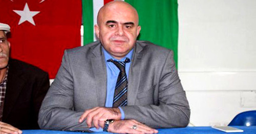Murat Demirci, the leader of the public organization "Cultural Centre 'Caucasus-Chechnya'". Photo: http://www.marasaktif.com/gundem/cecenlerden-kadirova-tokat-gibi-cevap-h4702.html
