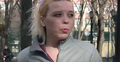 Darya Polyudova. Screenshot from the video of the user ‘Open Russia’, http://www.youtube.com