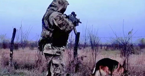 Law enforcer during special operation. Photo: http://nac.gov.ru