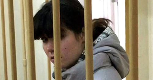 Alexandra Ivanova (Varvara Karaulova). Photo: the press service of the Lefortovo Court of Moscow
