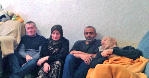 One of the hunger-strikers in Makhachkala. December 2015. Photo by the advocate Sapiyat Magomedova