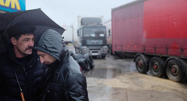 Truckers' strike. November 2015. Photo: Eduard Kornienko YUGA.ru