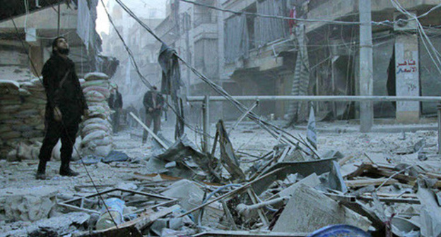 A combat in Aleppo. Syria. Photo: Freedom House https://www.flickr.com