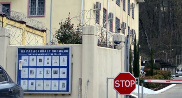 Temporary detention facility in Sochi neighbourhood "Matsesta". Photo by Svetlana Kravchenko for the ‘Caucasian Knot’.