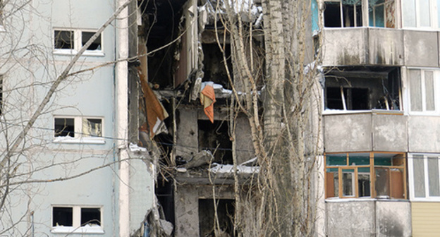 Destroyed apartment building in Kosmonavtov Street, Volgograd, January 2016. Photo by Tatiana Filimonova for the ‘Caucasian Knot’. 