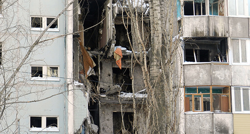 Destroyed apartment building in Kosmonavtov Street, Volgograd, January 2016. Photo by Tatiana Filimonova for the ‘Caucasian Knot’. 