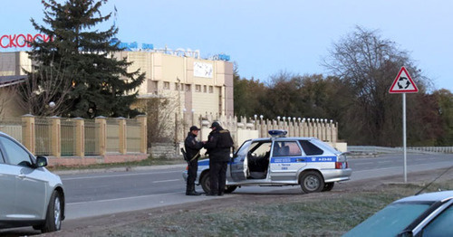 Law enforcers in the streets of the village of Chegem-2. Photo http://nac.gov.ru/