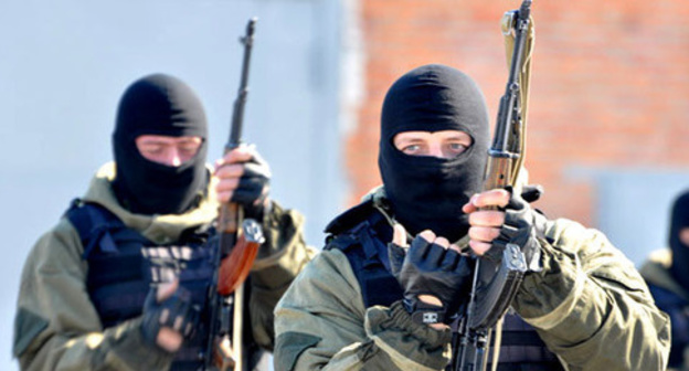 Fighters of the Chechen special forces. Photo http://www.yuga.ru/news/364289/
