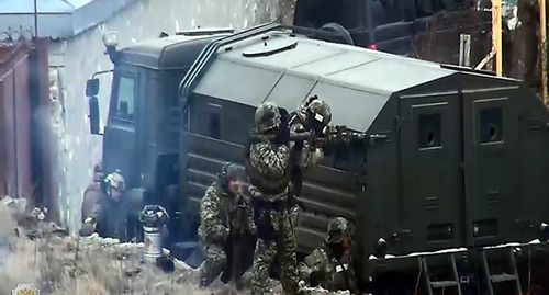 CTO in Dagestan. Photo: http://nac.gov.ru/kontrterroristicheskie-operacii/ukryvavshiysya-v-blokirovannom-dome-bandit.html