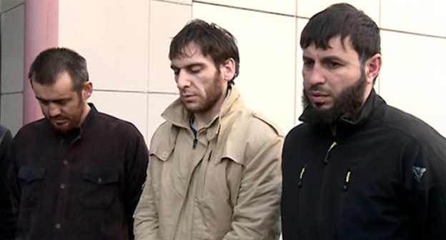 The alleged members of a conspiratorial network which disseminated the ideas of Wahhabism, extremism and terrorism. Photo: screenshot of a video https://vk.com/ramzan?z=video279938622_171602852%2F38058b0ab37baf4cae%2Fpl_wall_279938622