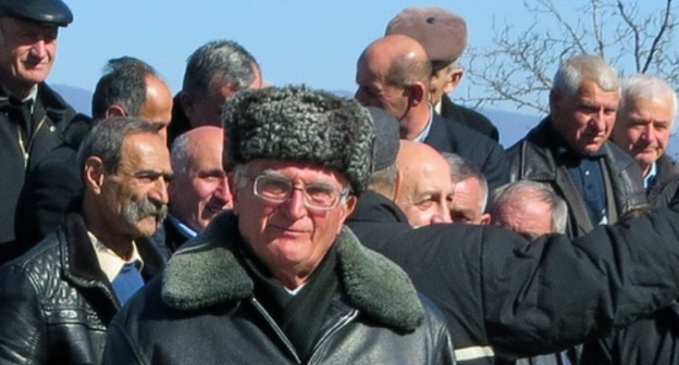 Participants of the vetarans’ rally in Stepanakert. Photo by Alvard Grigoryan for the ‘Caucasian Knot’. 