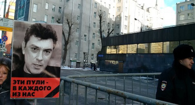 The rally in memory of Boris Nemtsov. Moscow, Sakharova avenue, February 27, 2016. Photo by Grigory Shvedov for the "Caucasian Knot"