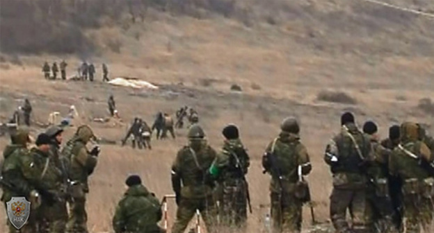 Law enforcers during CTO. Photo: http://nac.gov.ru/kontrterroristicheskie-operacii/v-dagestane-v-hode-kto-neytralizovany-dva-0.html