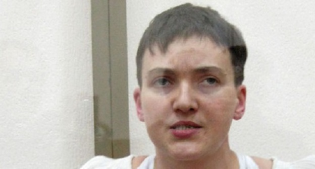 Nadezhda Savchenko in the court. Photo by Konstantin Volgin. 