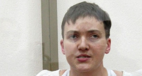Nadezhda Savchenko in the court. Photo by Konstantin Volgin. 