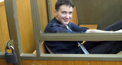 Nadezhda Savchenko in the Donetsk City Court before the  pronouncement of the verdict, March 22, 2016. Photo by Konstantin Volgin for the "Caucasian Knot"