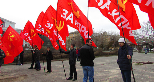 Rally against rising prices in Volgograd, March 27, 2016. Photo by Vyacheslav Yaschenko for the ‘Caucasian Knot’. 