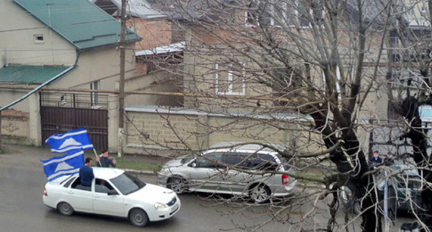Motor rally on the Day of Revival of the Balkar Nation, Khasanja village, Kabardino-Balkaria, March 27, 2016. Photo by Lyudmila Maratova for the ‘Caucasian Knot’. 