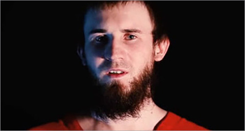 Alleged Russian spy executed by Islamic State. Screenshot of Youtube video. 