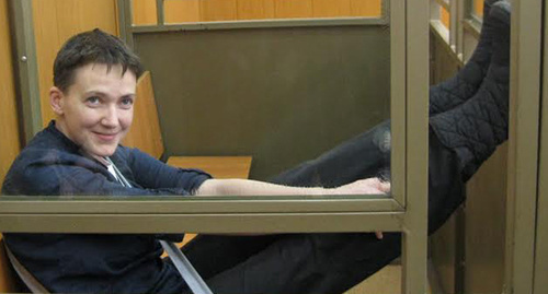 Nadezhda Savchenko in Donetsk City Court, March 22, 2016. Photo by Konstantin Volgin for the ‘Caucasian Knot’. 